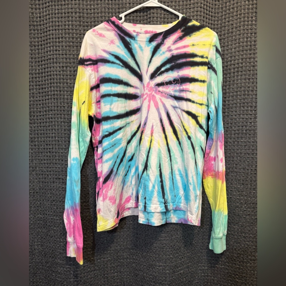 Colorful Tie-Dye Kids Long Sleeve Shirt